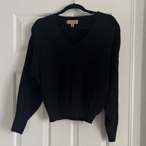 Philosophy Black V-Neck Sweater